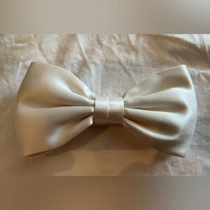 Stefano Ricci Silk Bow Tie White